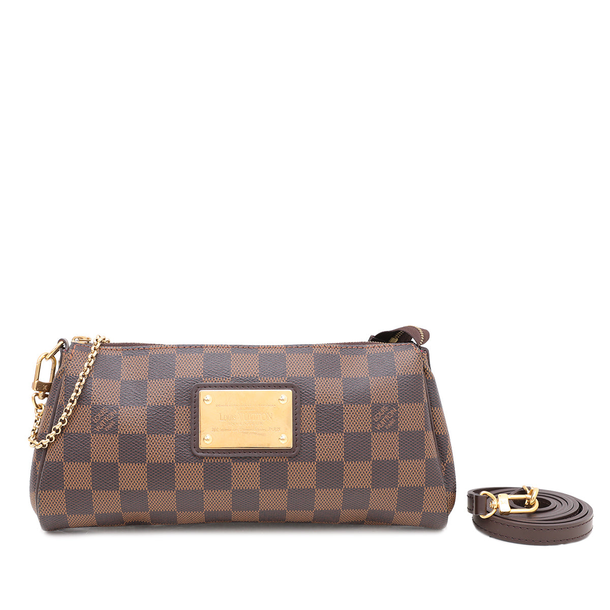 Louis Vuitton Ebene Eva Clutch Bag