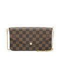 Louis Vuitton Ebene Pochette Felicie Chain Wallet