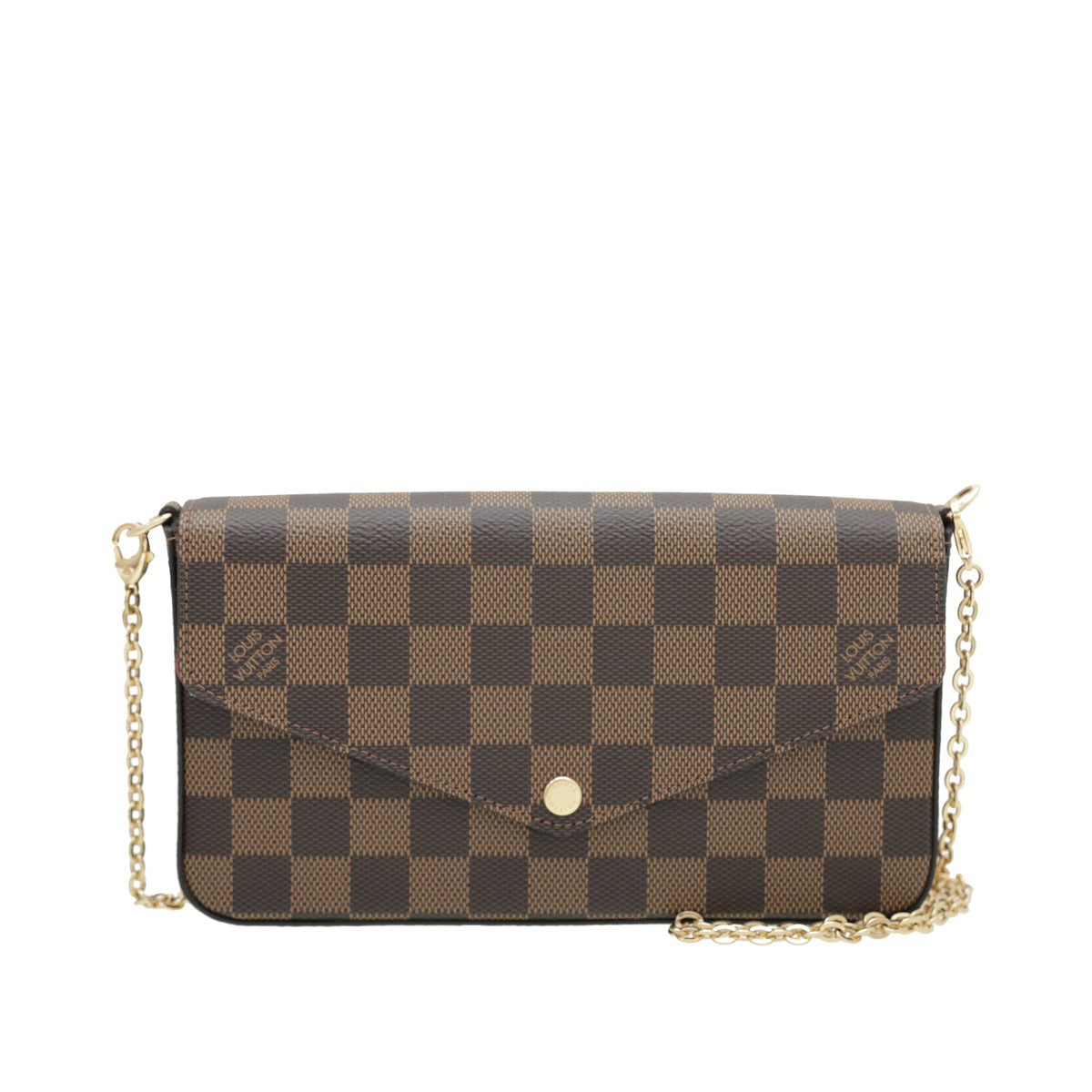 Louis Vuitton Ebene Pochette Felicie Chain Wallet