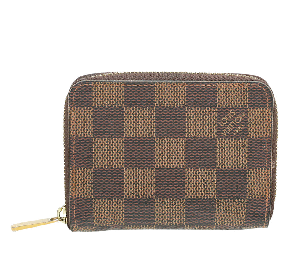 Louis Vuitton Ebene Brown Zippy Coin Purse