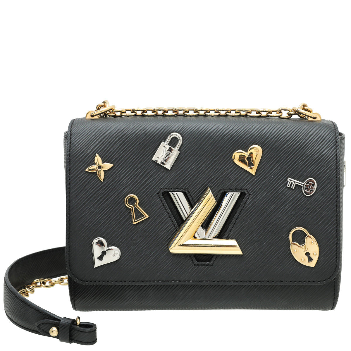 Louis Vuitton Black Twist Love Lock Bag