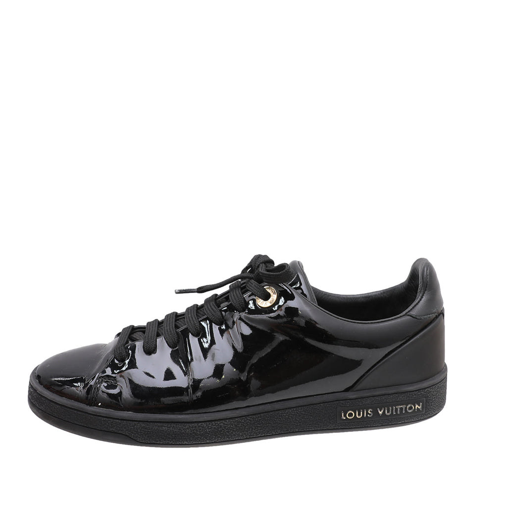 Louis Vuitton Black Vernis Front Sneakers 35