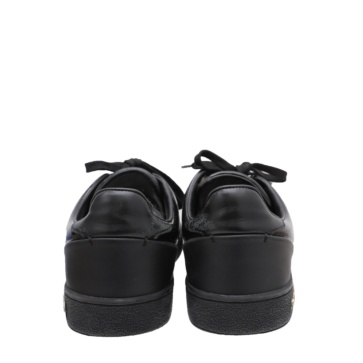 Louis Vuitton Black Vernis Front Sneakers 35
