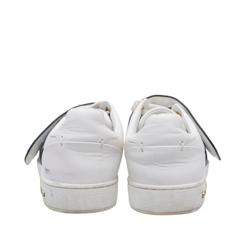 Louis Vuitton White Frontrow Lock Sneakers 35