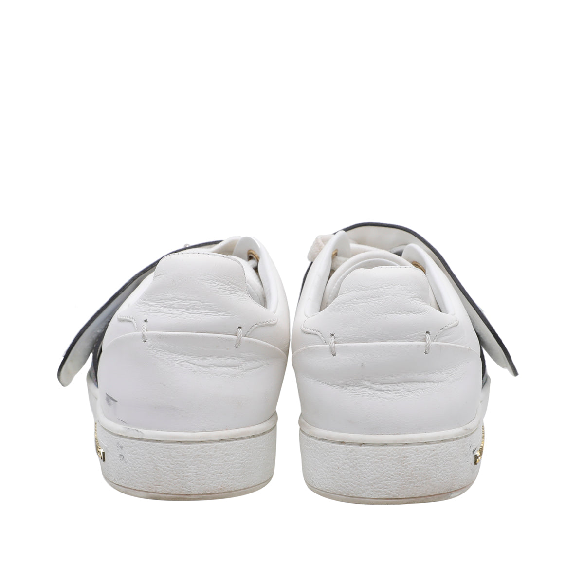 Louis Vuitton White Frontrow Lock Sneakers 35