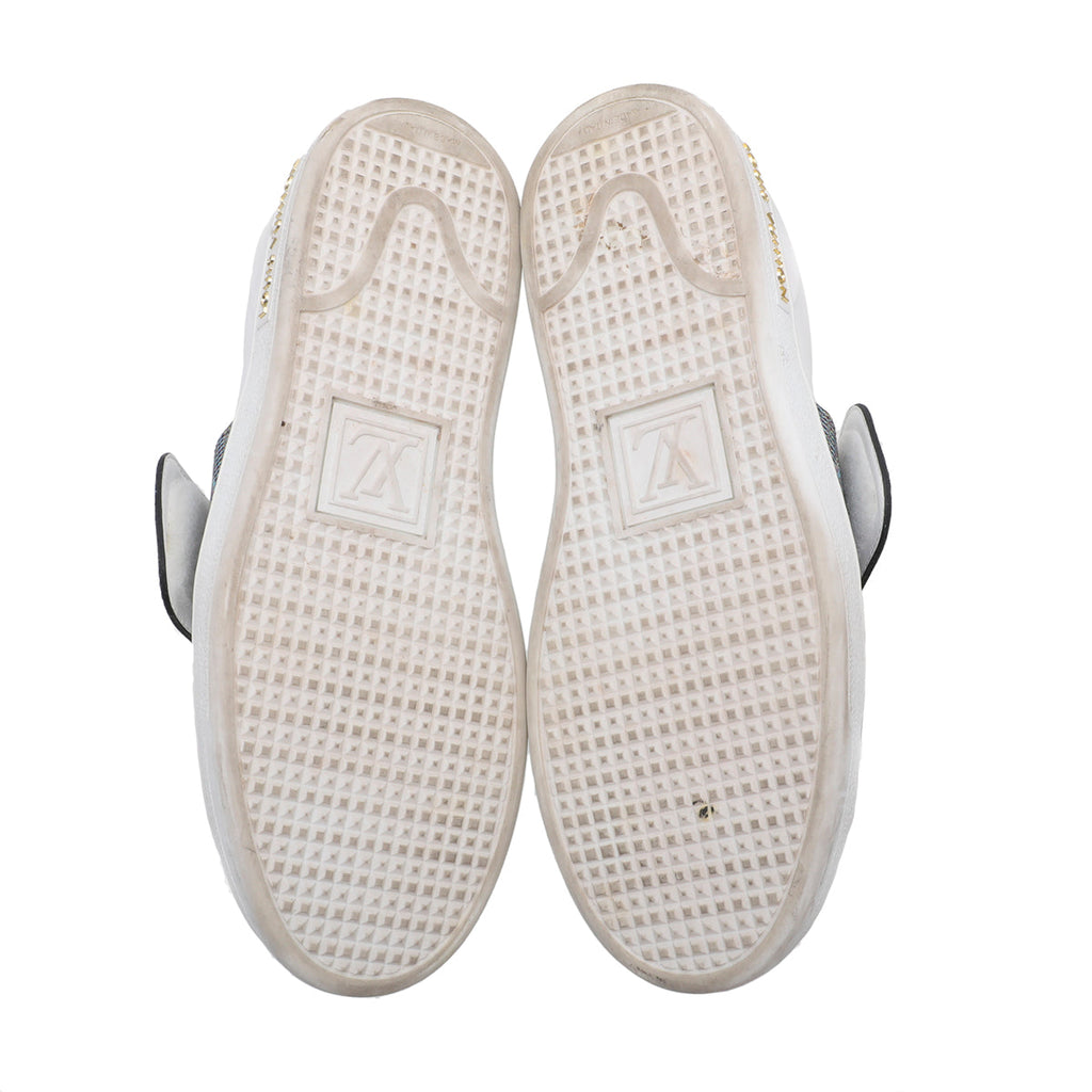 Louis Vuitton White Frontrow Lock Sneakers 35