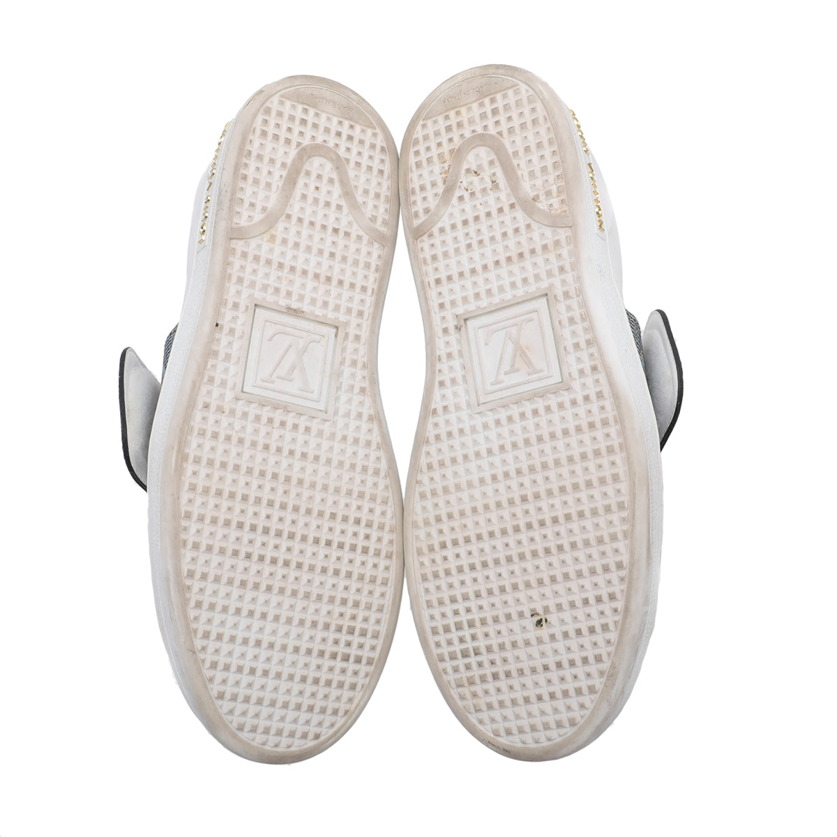 Louis Vuitton White Frontrow Lock Sneakers 35