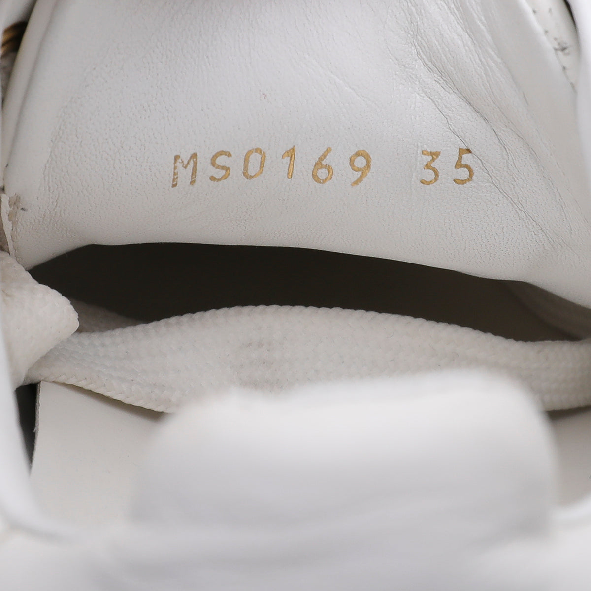 Louis Vuitton White Frontrow Lock Sneakers 35