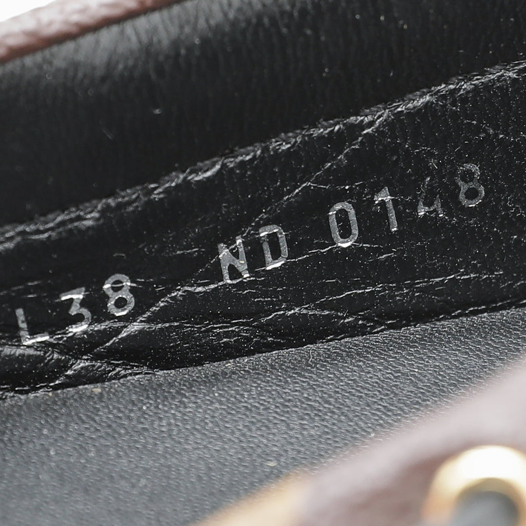 Louis Vuitton Monogram Black Gloria Flat Loafer 38