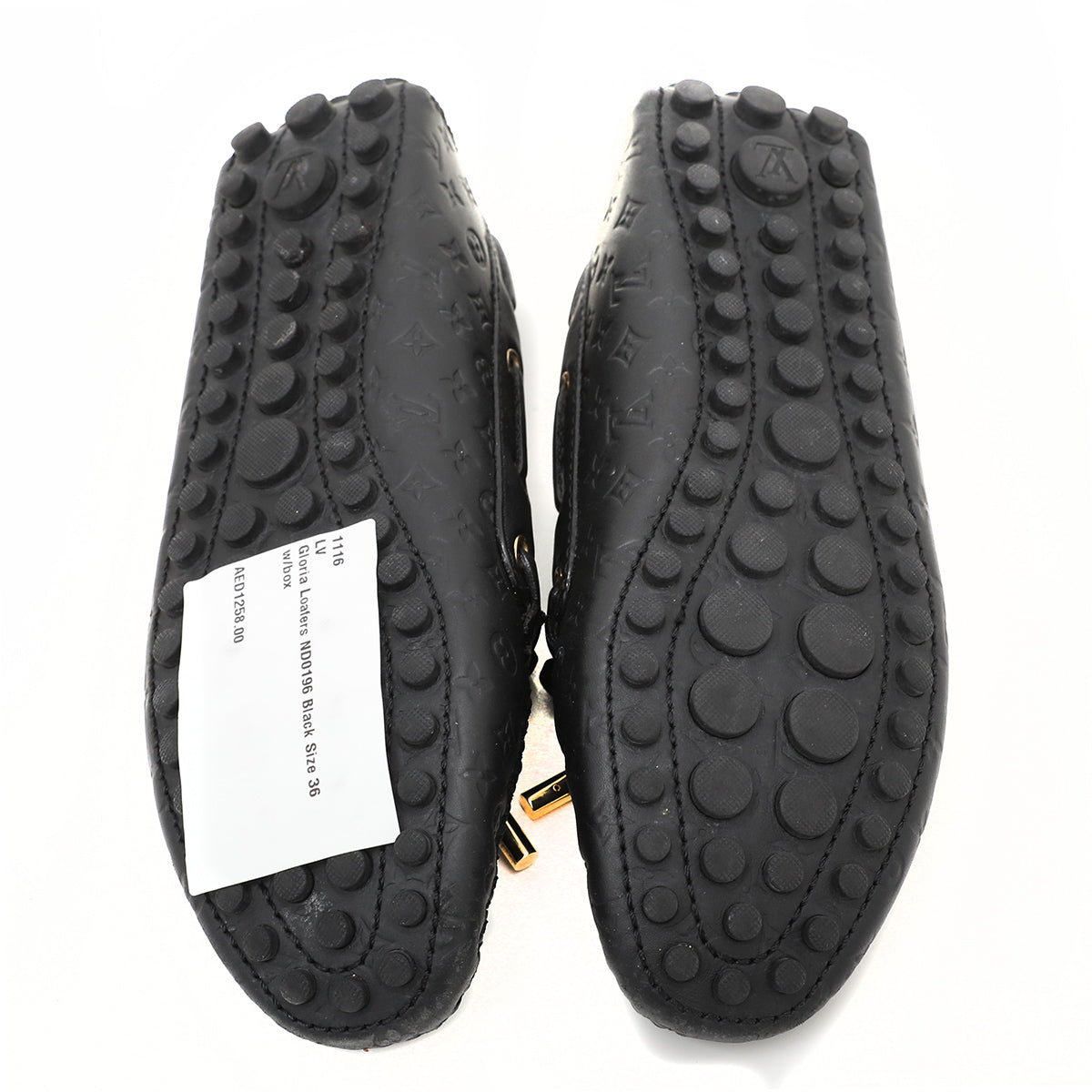 Louis Vuitton Black Gloria Loafers 36