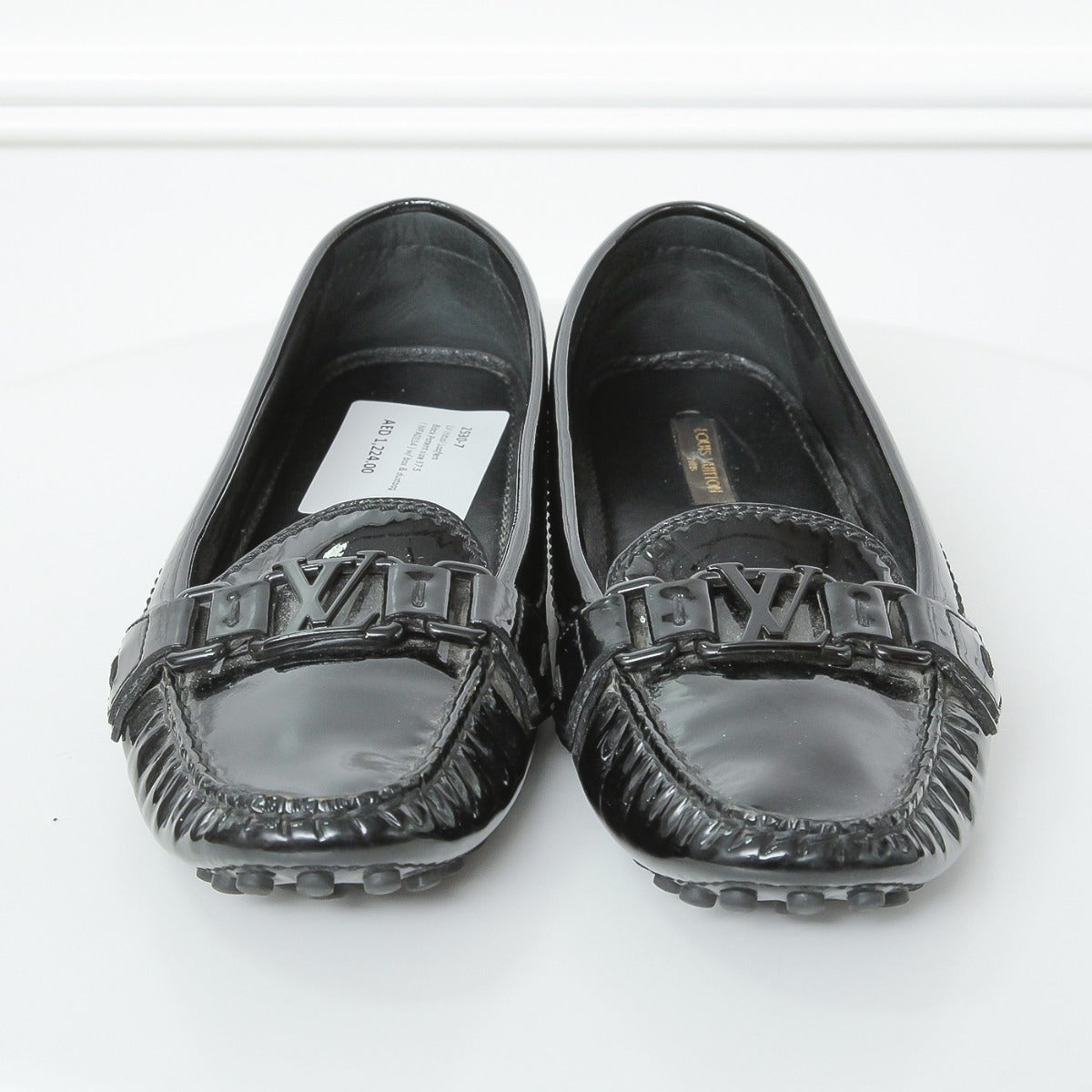 Louis Vuitton Black Initial Loafers 37 1-2
