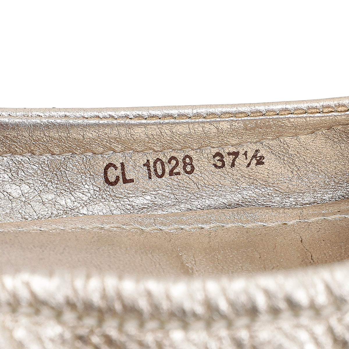 Louis Vuitton Metallic Gold Bow Ballerina Flats 37.5