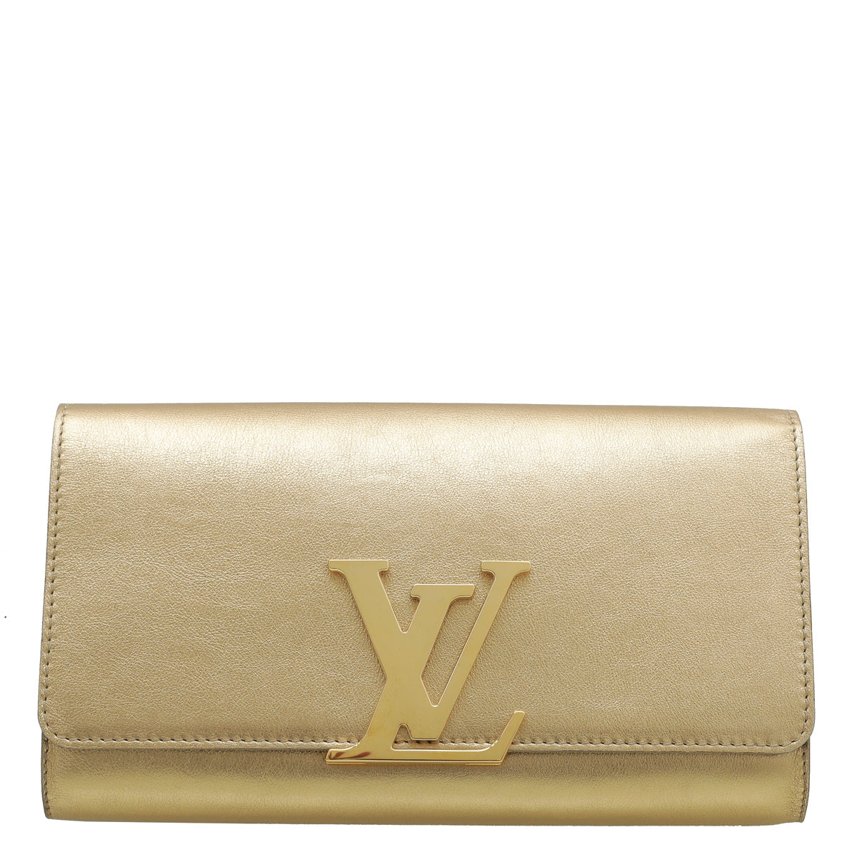 Louis Vuitton Metallic Gold Louise EW Clutch