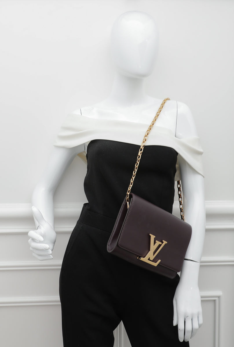 Louis Vuitton Violet Louise Matte Chain Clutch