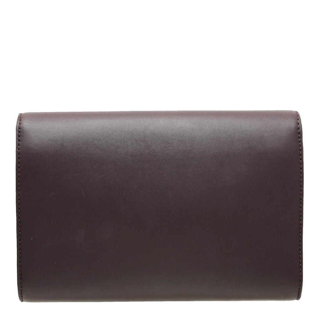 Louis Vuitton Violet Louise Matte Chain Clutch