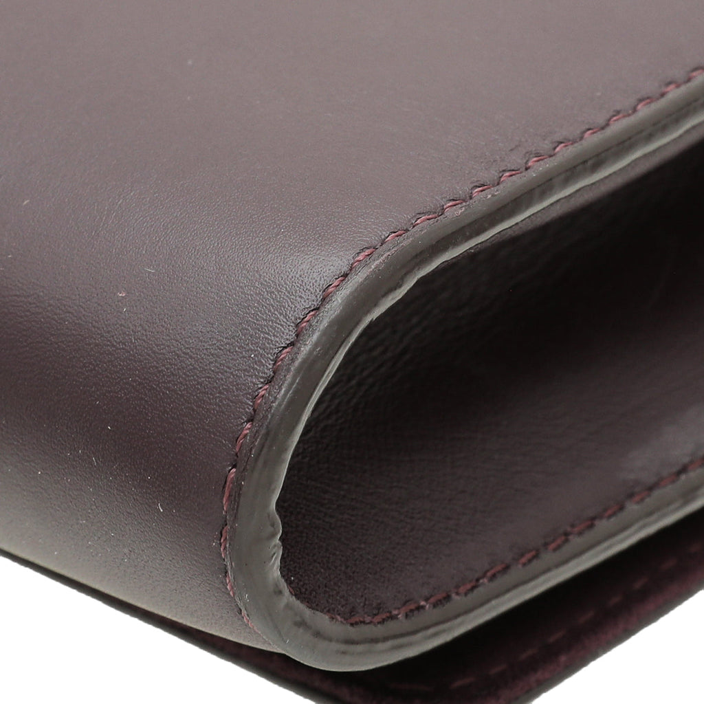 Louis Vuitton Violet Louise Matte Chain Clutch