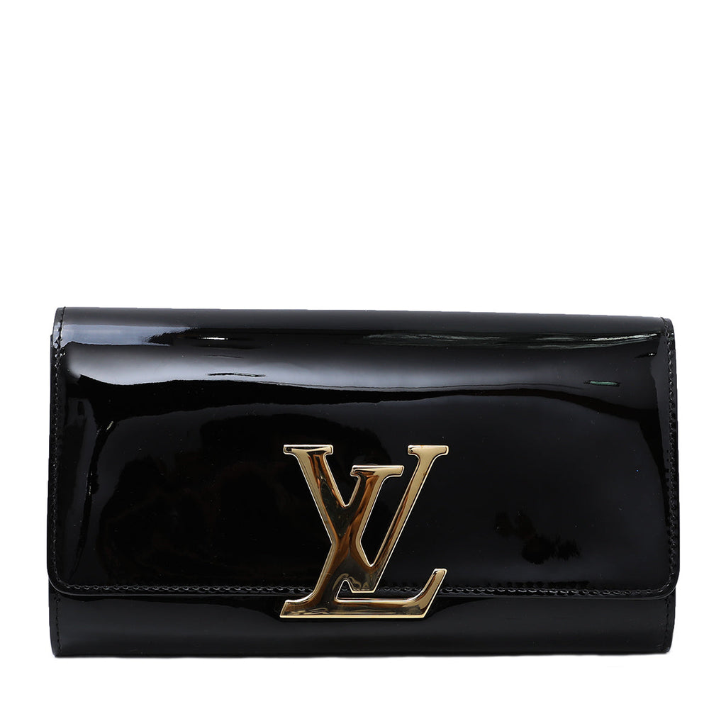 Louis Vuitton Black Louise Clutch