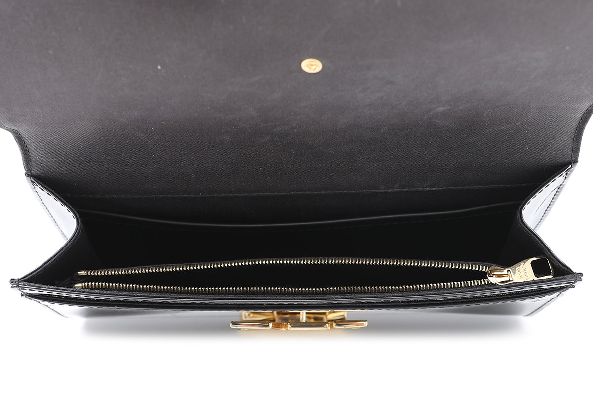 Louis Vuitton Black Louise Clutch