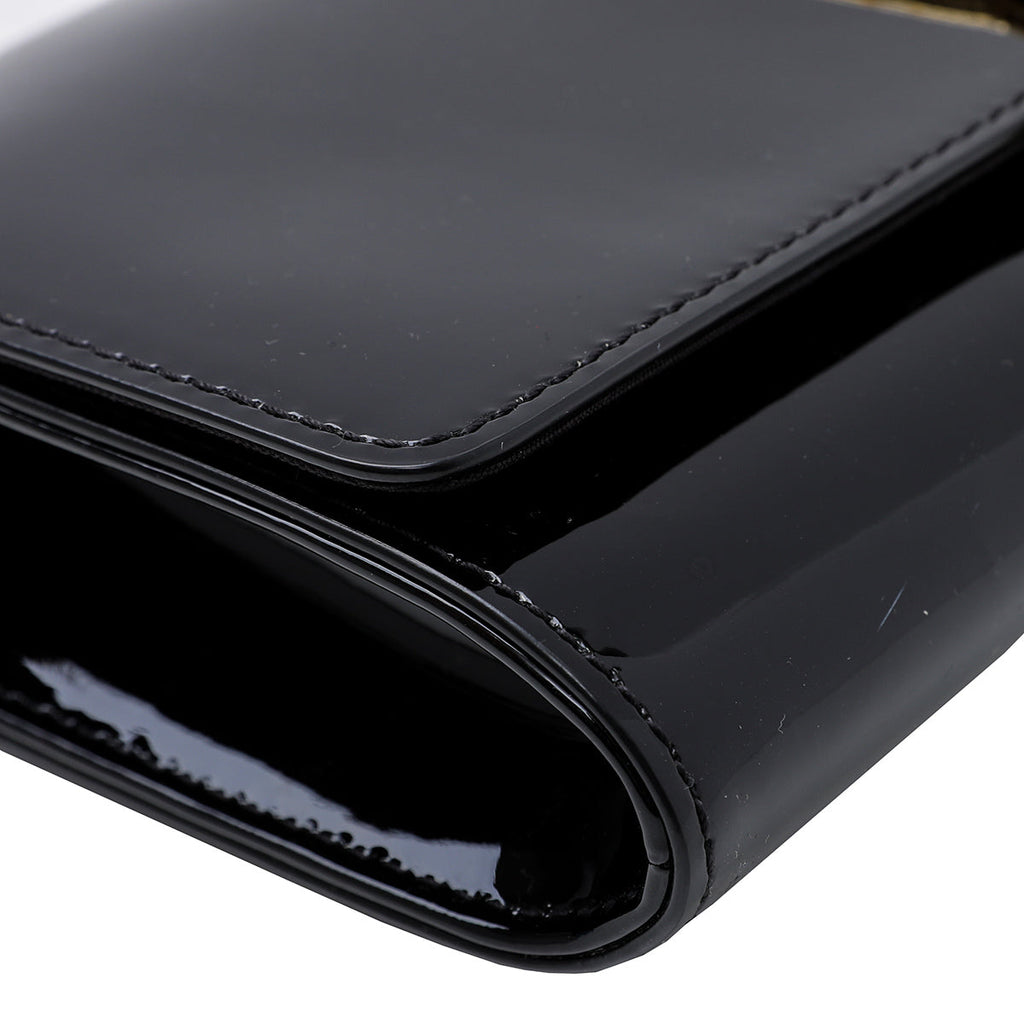 Louis Vuitton Black Louise Clutch
