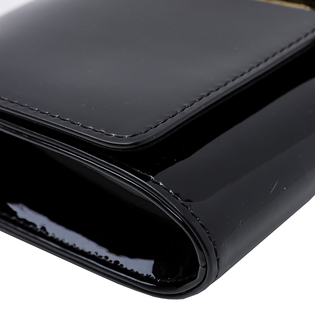 Louis Vuitton Black Louise Clutch