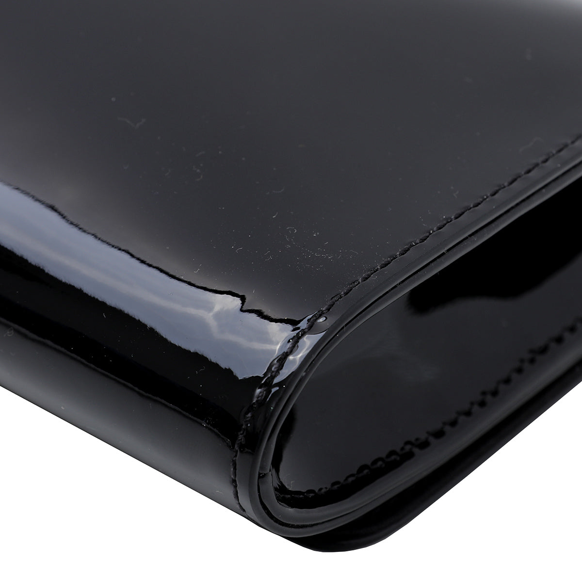 Louis Vuitton Black Louise Clutch