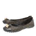 Louis Vuitton Brown Lovely Ballet Flats 37