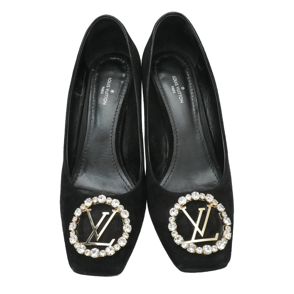 Louis Vuitton Black Suede Madeleine Pump 36.5