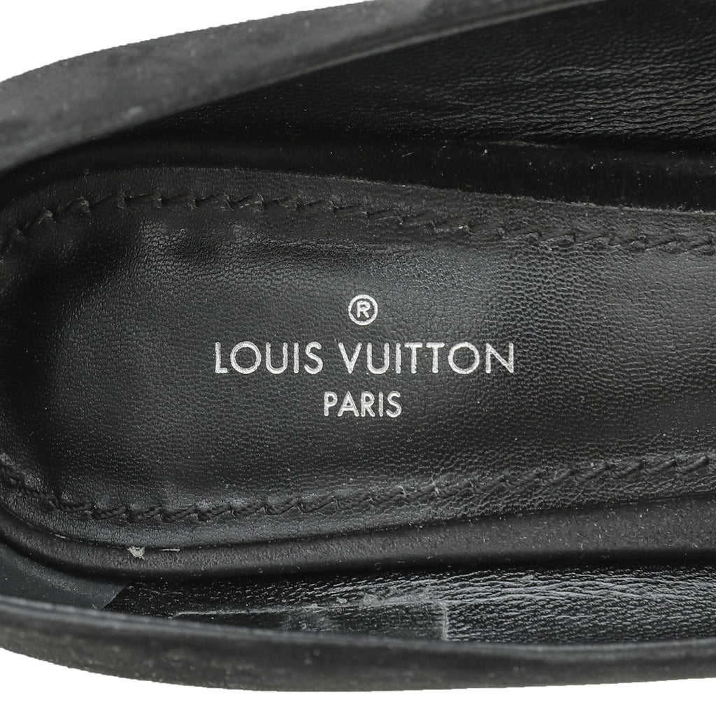 Louis Vuitton Black Suede Madeleine Pump 36.5