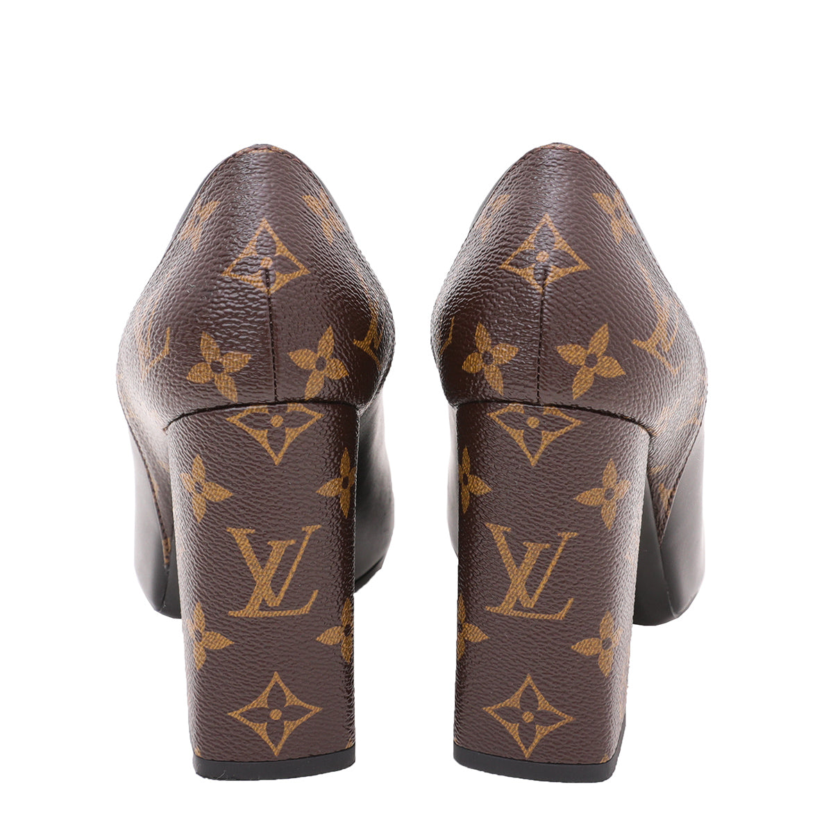 Louis Vuitton Black Monogram Matchmake Pump 39