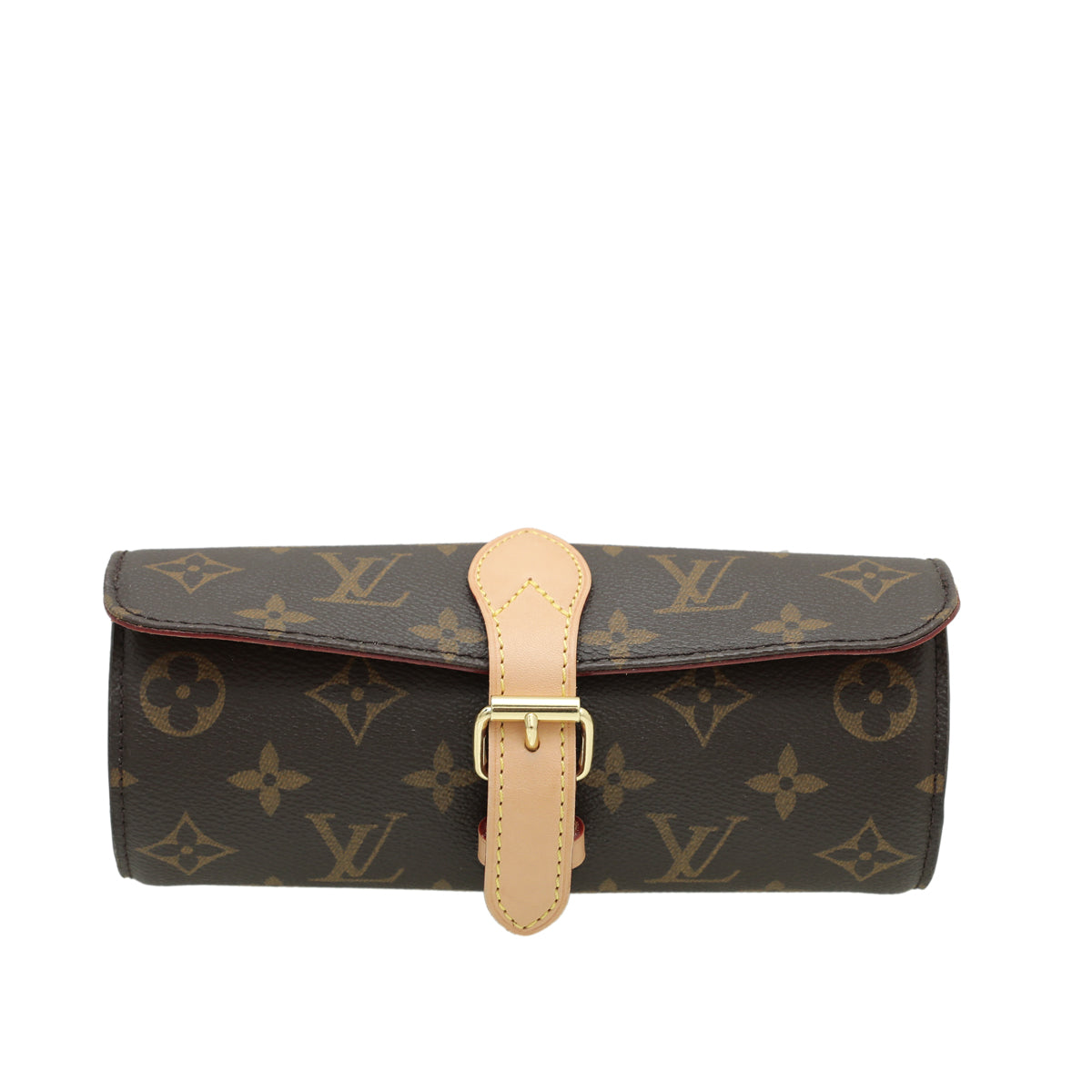 Louis Vuitton Brown Monogram 3 Watch Case