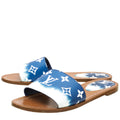 Louis Vuitton Blue Monogram Escale Lock It Slide Mules 39