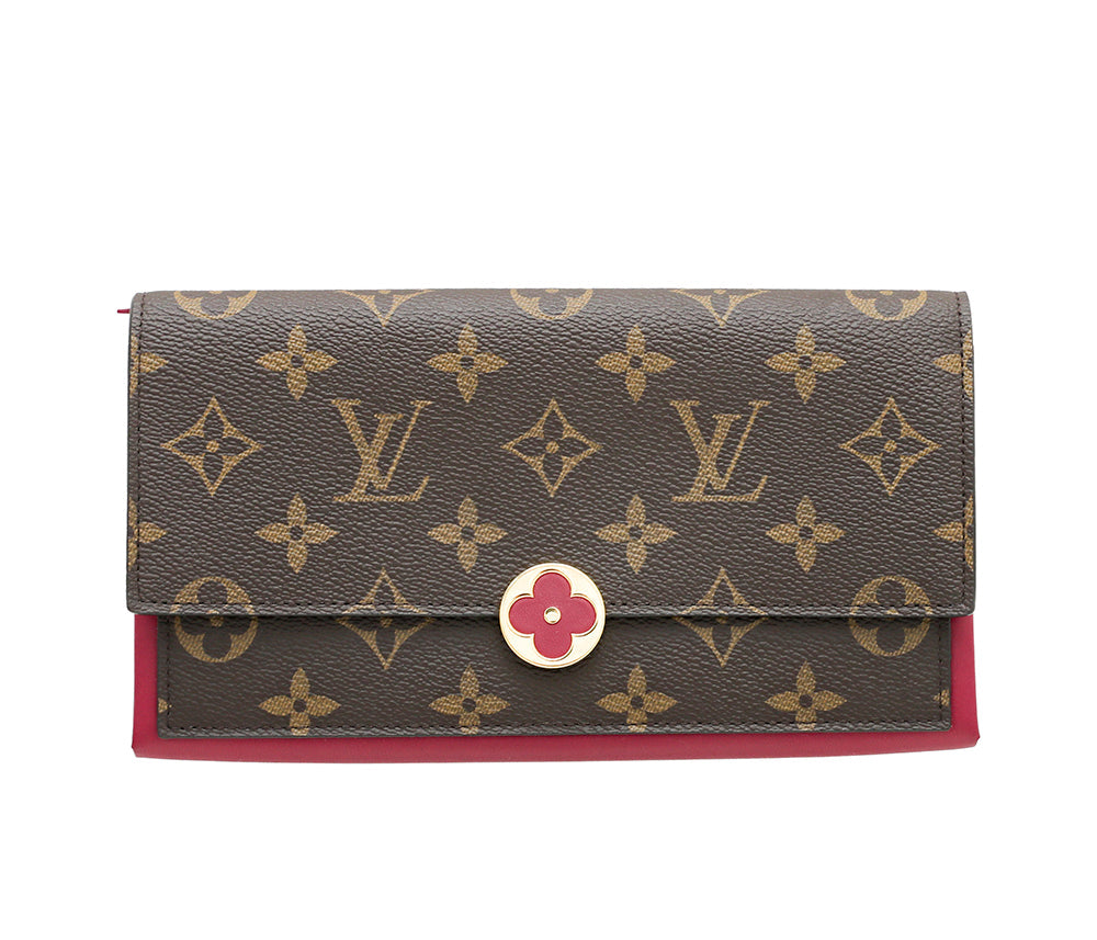 Louis Vuitton Bicolor Monogram Flore Long Wallet