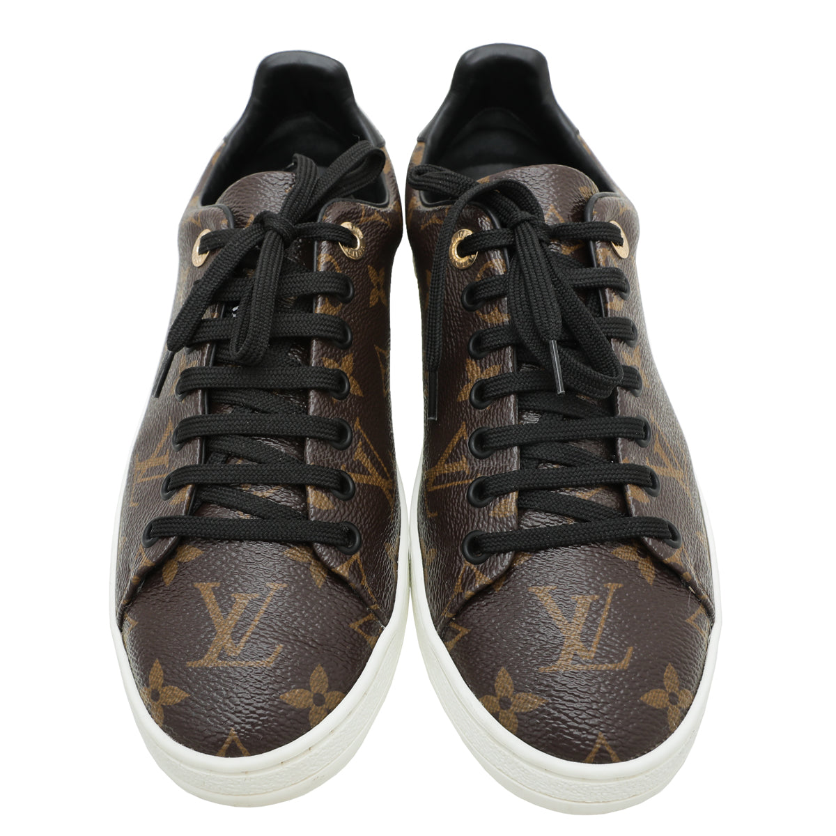 Louis Vuitton Bicolor Monogram Frontrow Sneakers 37.5