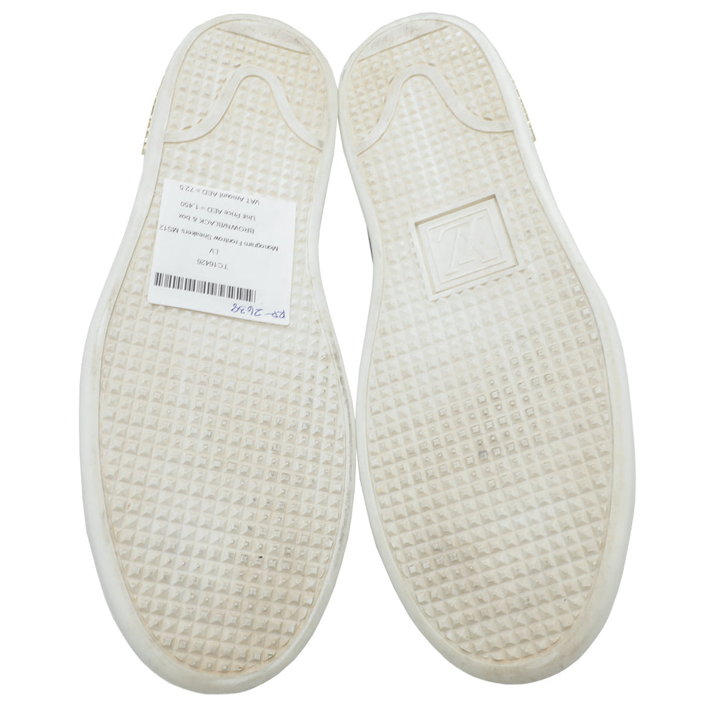 Louis Vuitton Bicolor Monogram Frontrow Sneakers 37.5