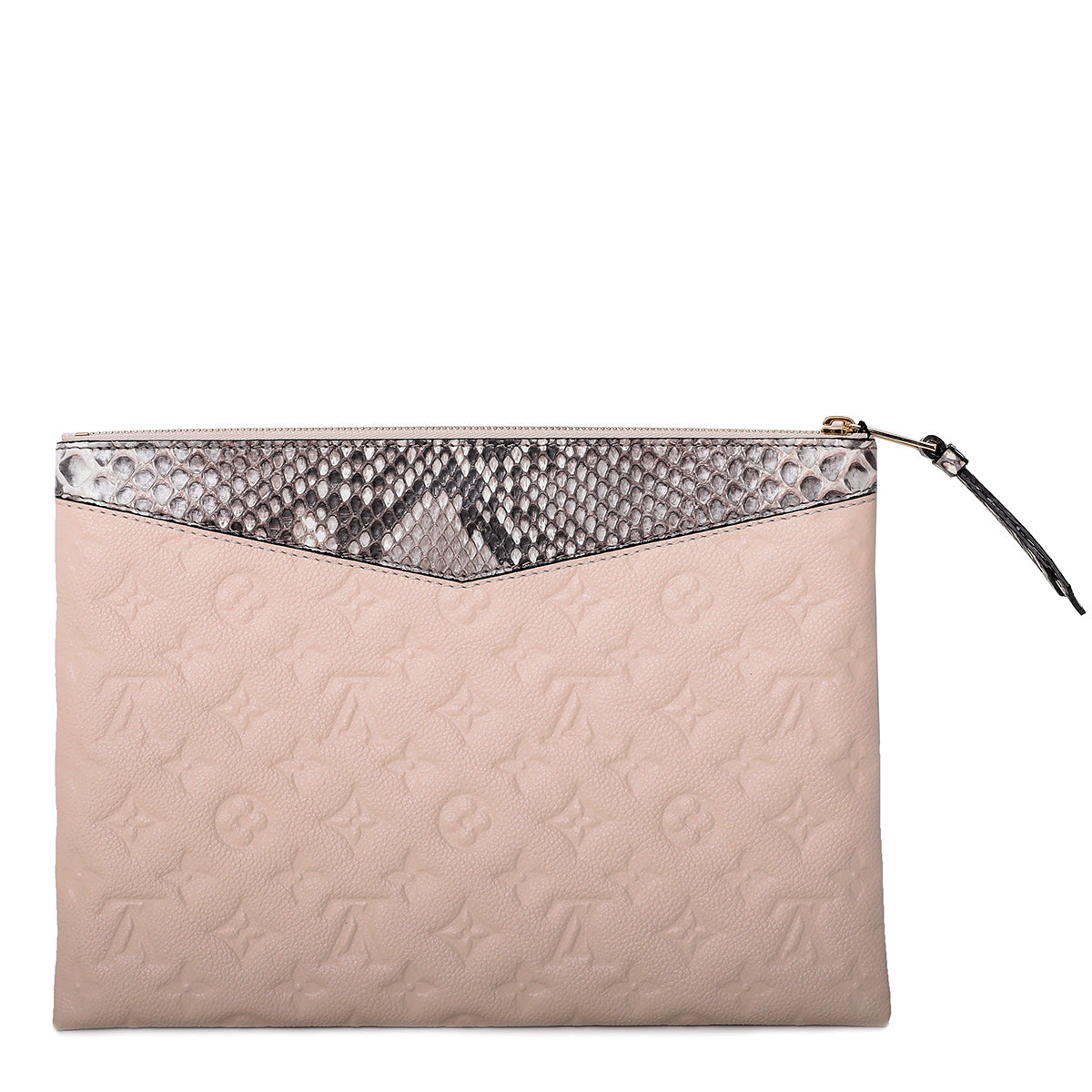Louis Vuitton Ivory Empreinte Monogram Python Daily Pouch