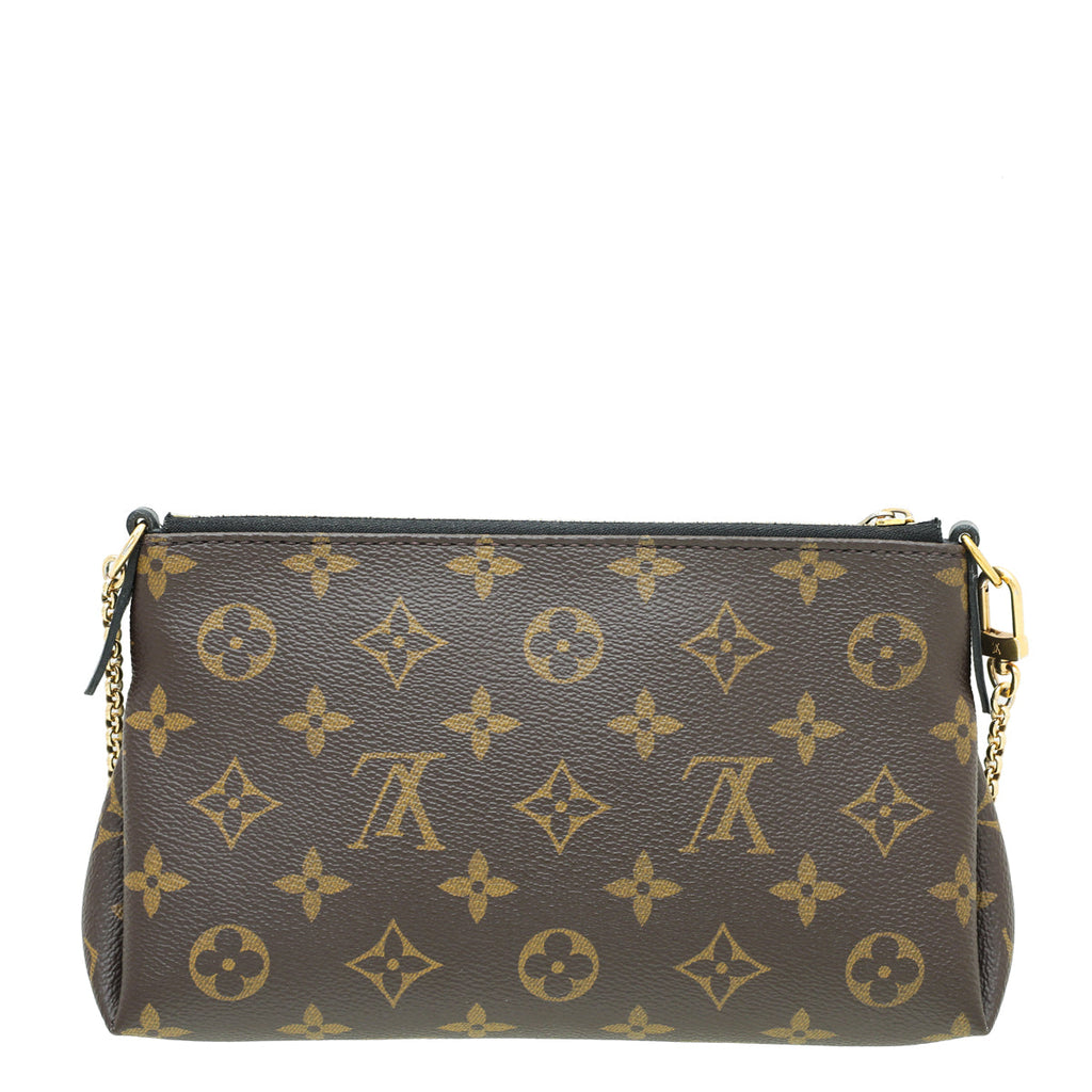 Louis Vuitton Bicolor Monogram Pallas Clutch Crossbody Bag