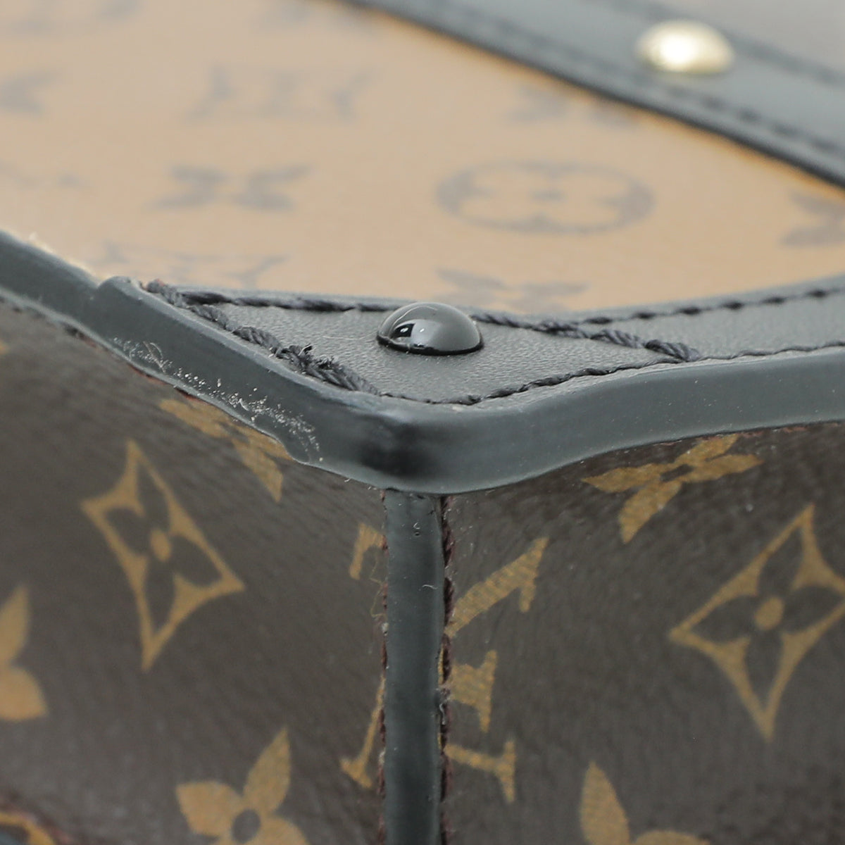 Louis Vuitton Monogram Reverse Trunk Clutch Bag