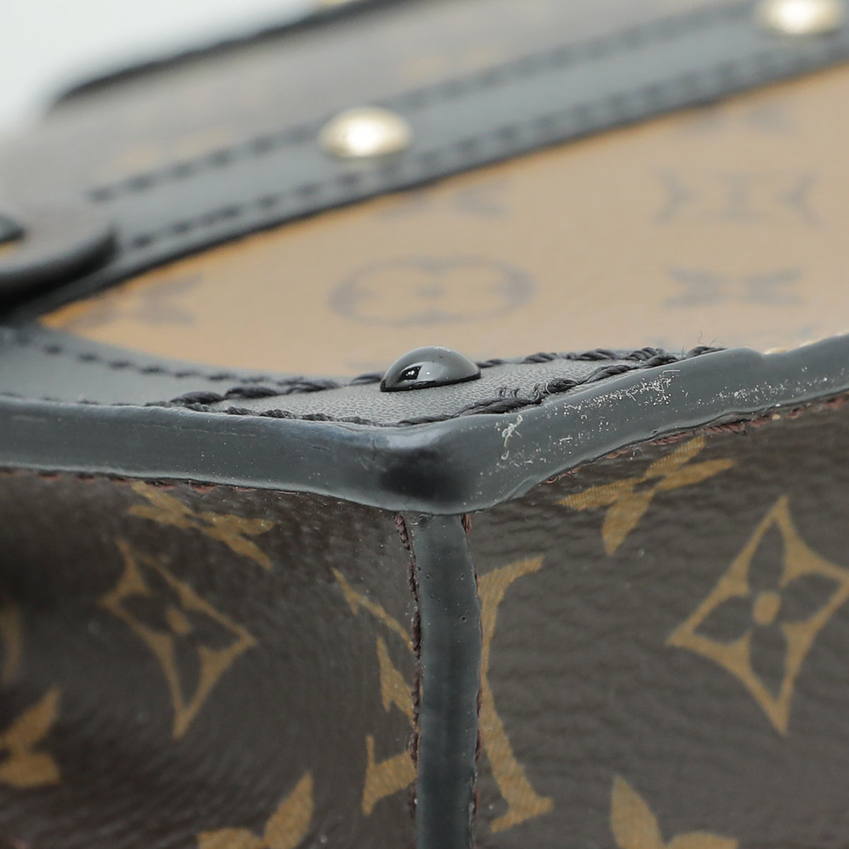 Louis Vuitton Monogram Reverse Trunk Clutch Bag