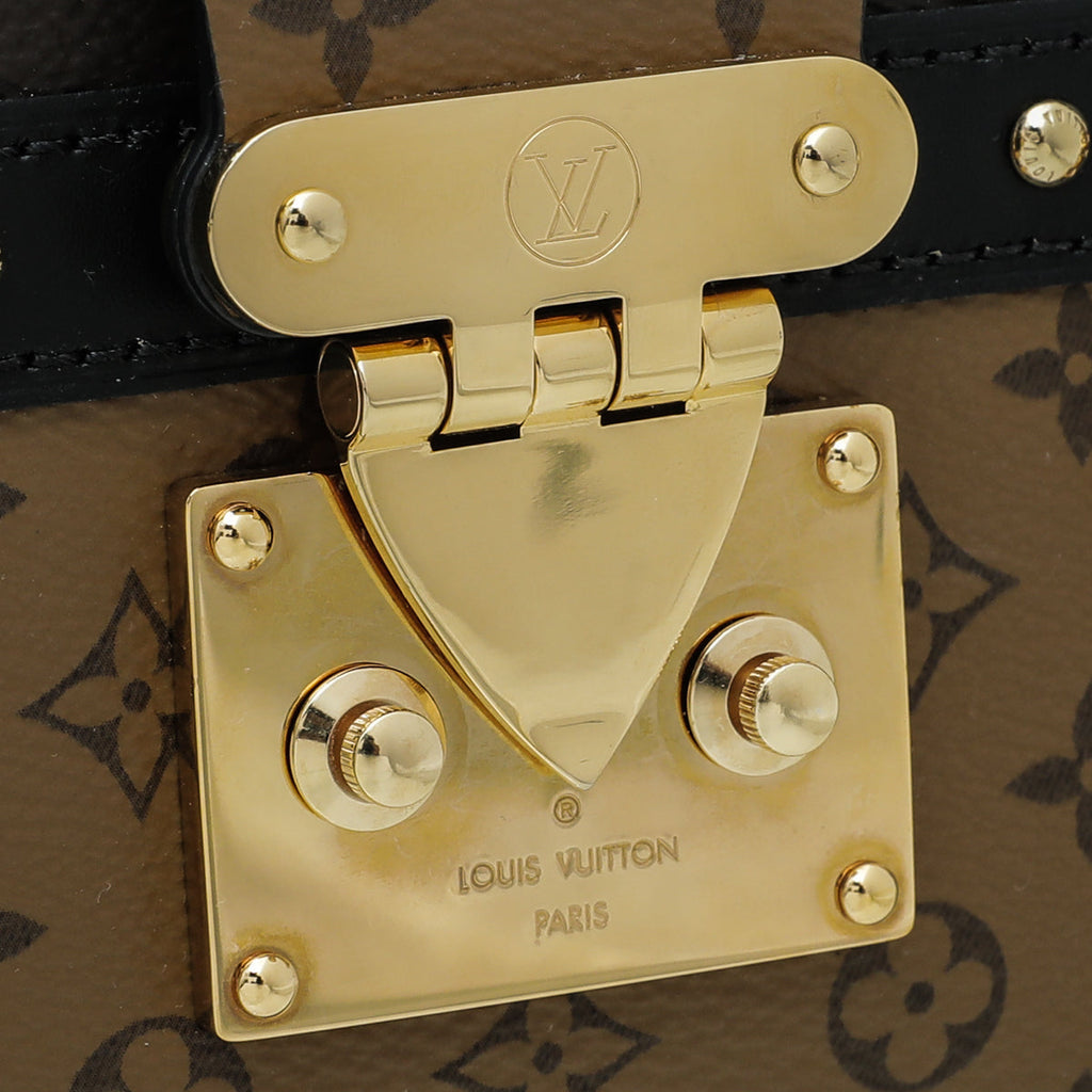 Louis Vuitton Monogram Reverse Trunk Clutch Bag