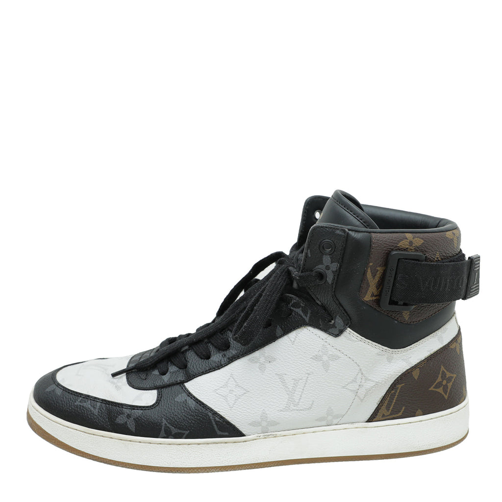 Louis Vuitton Tricolor Monogram Rivoli Sneaker Boot 8.5