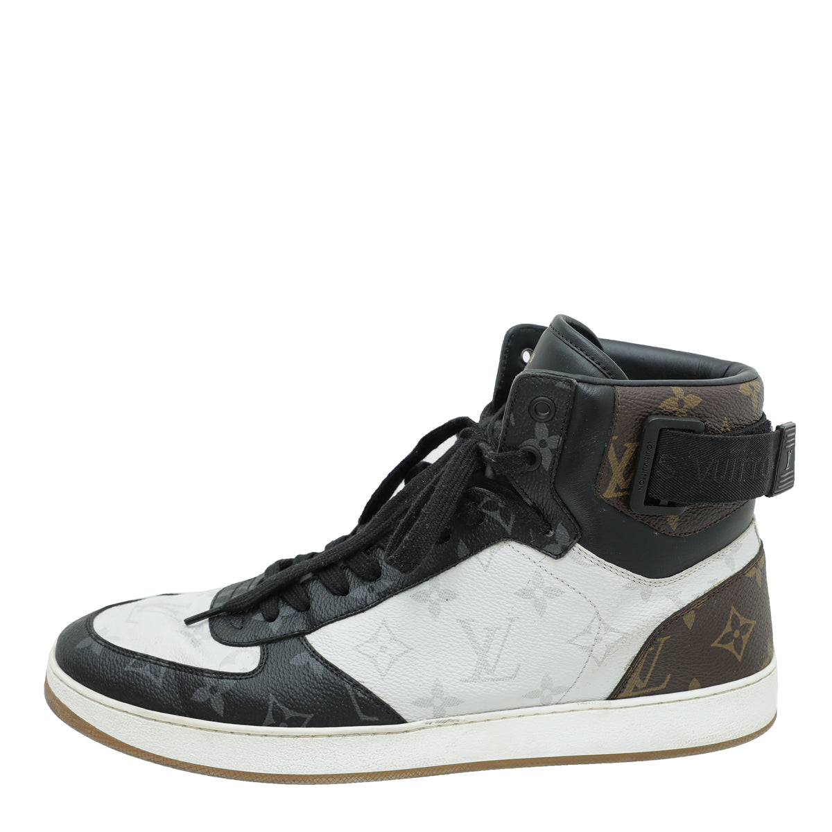 Louis Vuitton Tricolor Monogram Rivoli Sneaker Boot 8.5