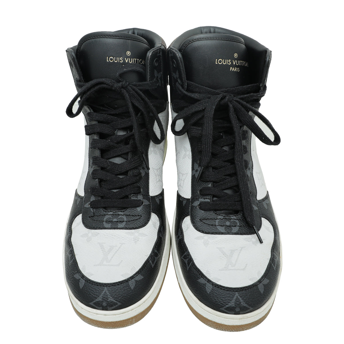 Louis Vuitton Tricolor Monogram Rivoli Sneaker Boot 8.5