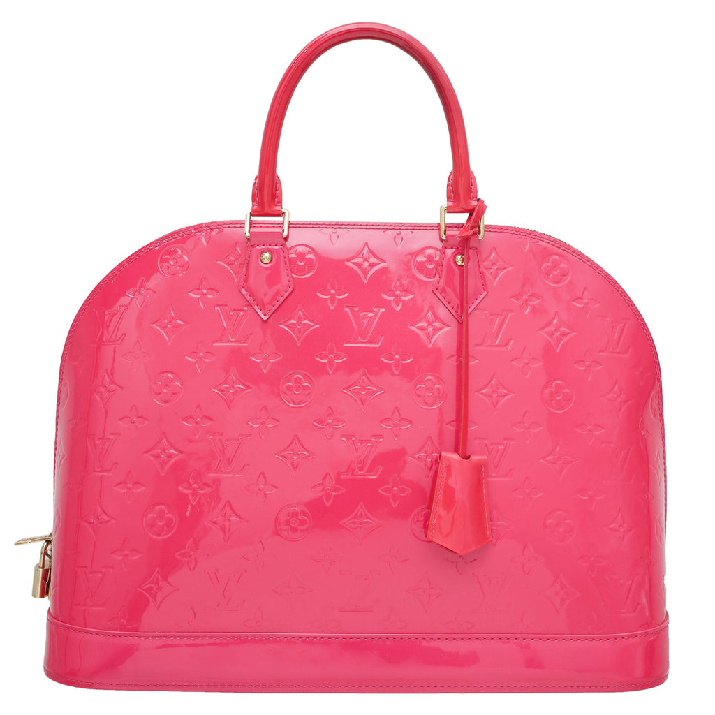 Louis Vuitton Rose Pop Monogram Vernis Alma GM Bag
