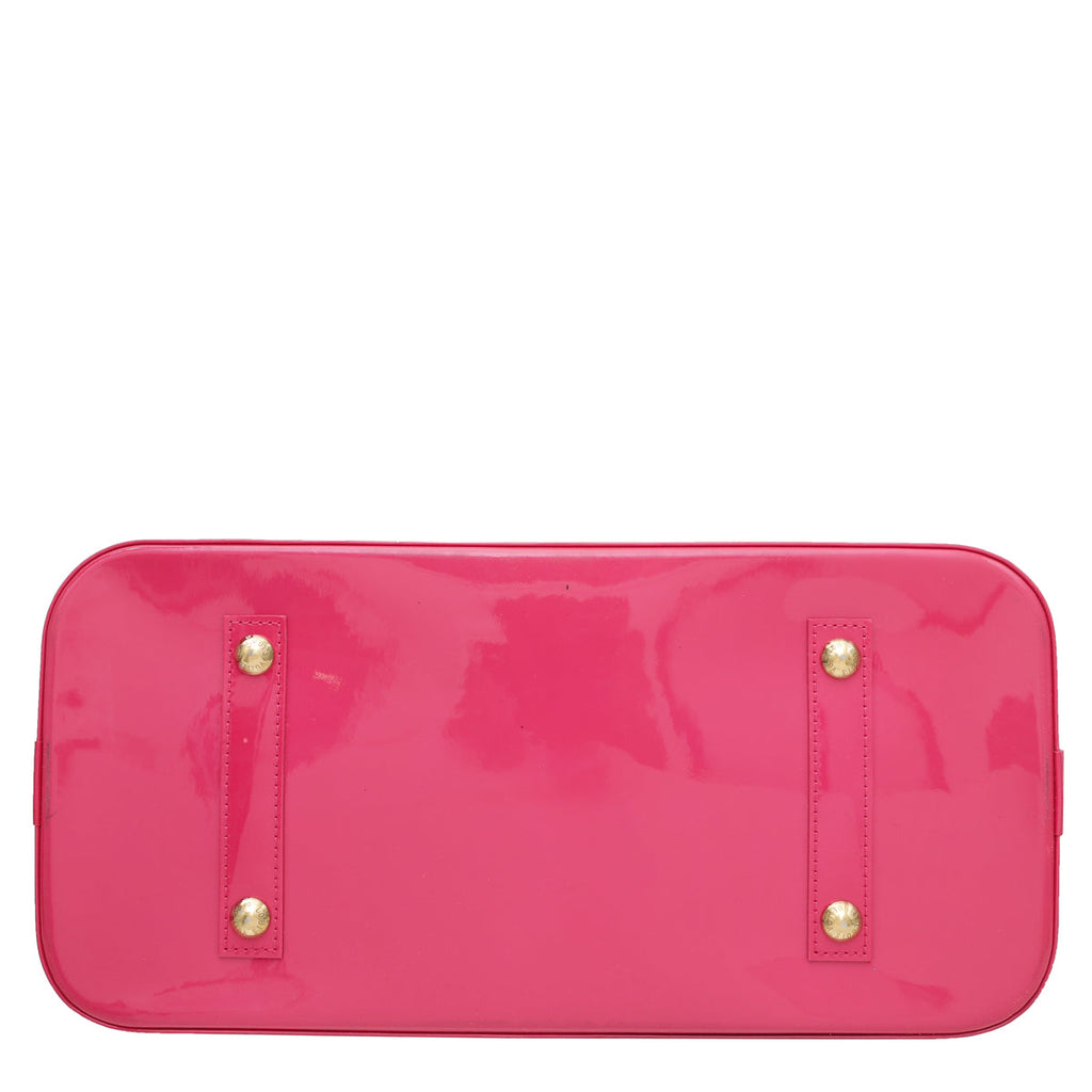Louis Vuitton Rose Pop Monogram Vernis Alma GM Bag