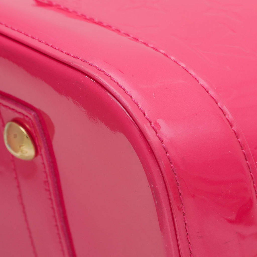 Louis Vuitton Rose Pop Monogram Vernis Alma GM Bag