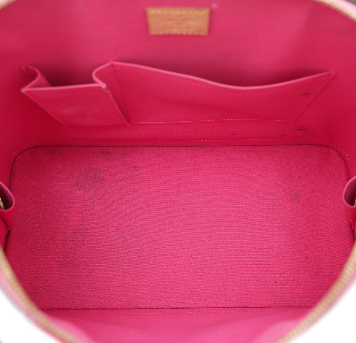 Louis Vuitton Rose Pop Monogram Vernis Alma GM Bag
