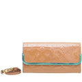 Louis Vuitton Rose Velours Monogram Vernis Rossmore Clutch Bag