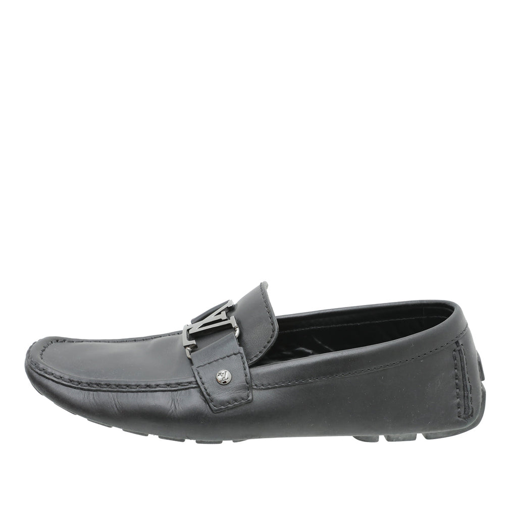 Louis Vuitton Black Monte Carlo Moccasin 7.5