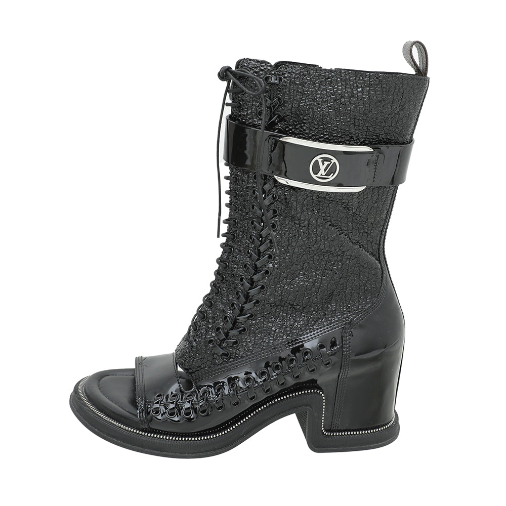 Louis Vuitton Black Moonlight Half Boots 38