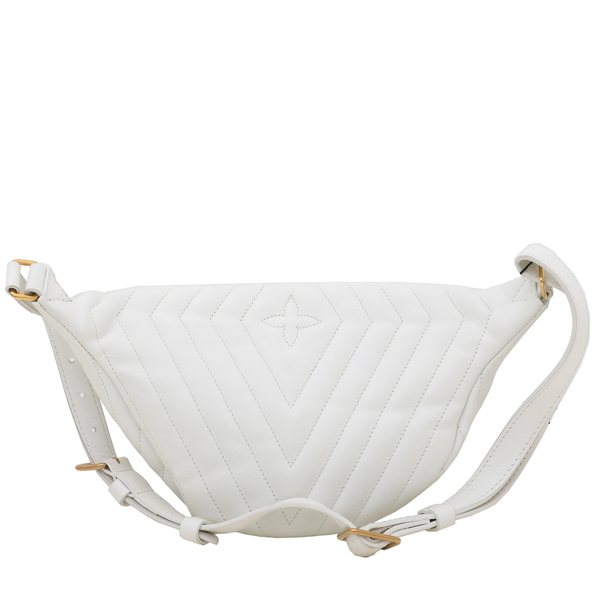 Louis Vuitton White New Wave Bumbag